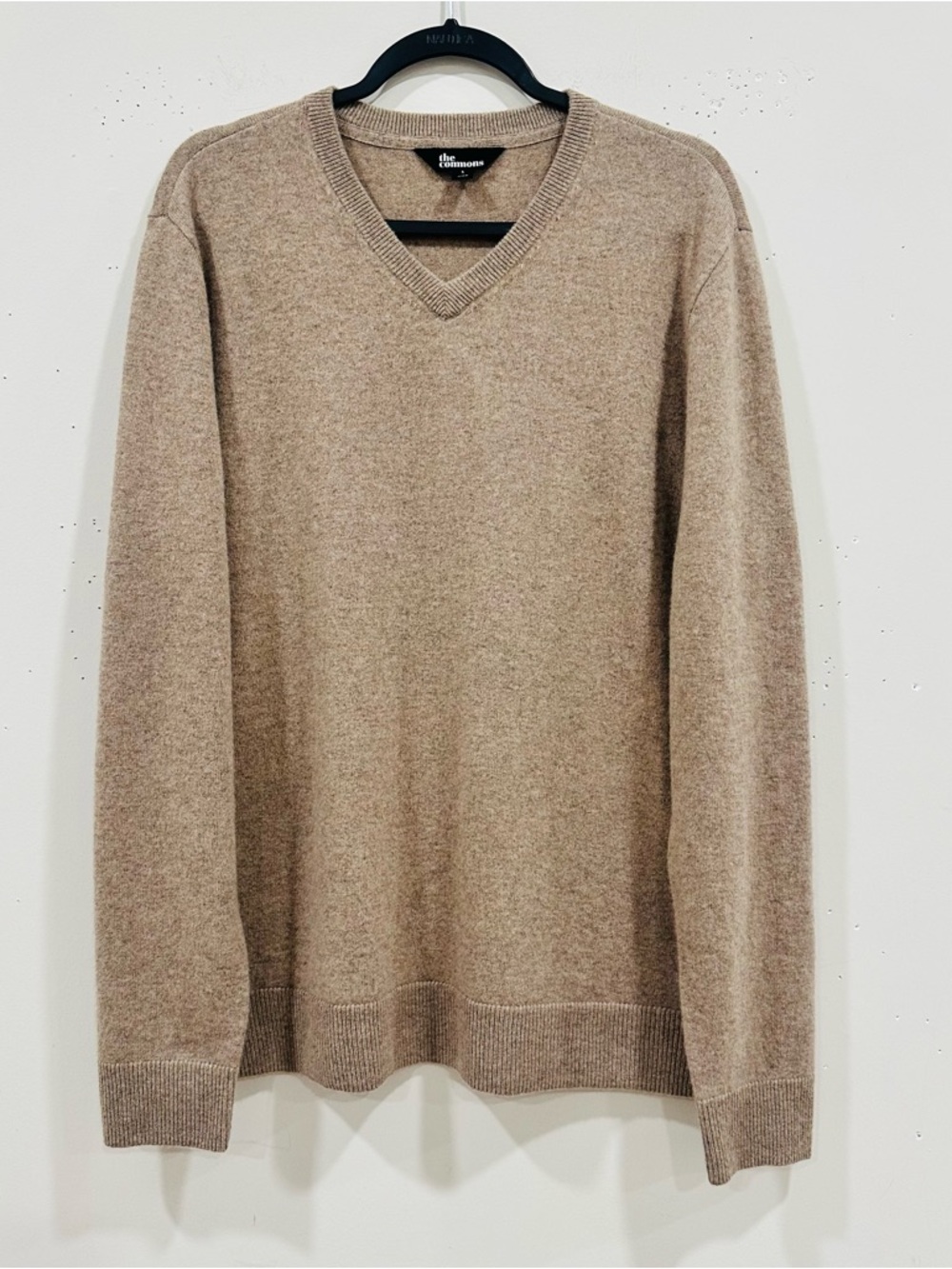 The‎ Commons 100% Cashmere V-Neck Beige Sweater Men’s Size L